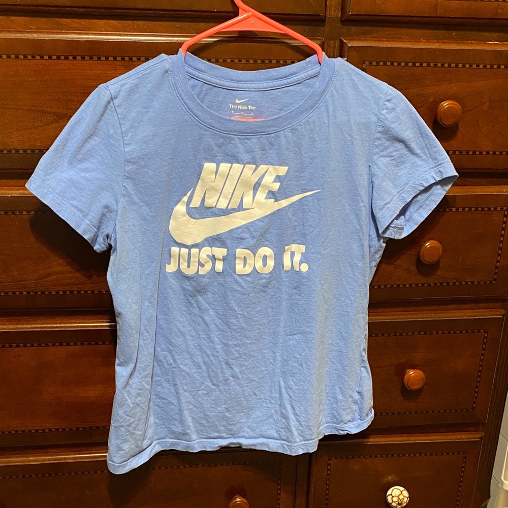 Nike Light Blue Graphic Tee